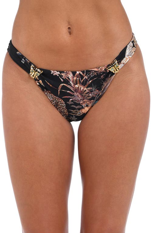 L Agence L'agence Jean Jungle Scoop Bikini Bottoms In Black