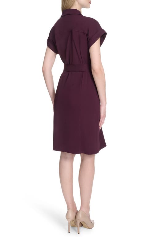 Calvin Klein Double Breasted Sheath Dress In Brown