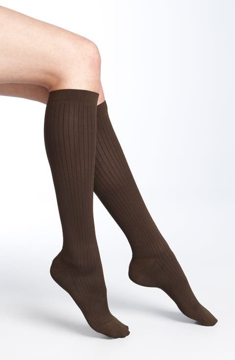 Ribbed Compression Socks