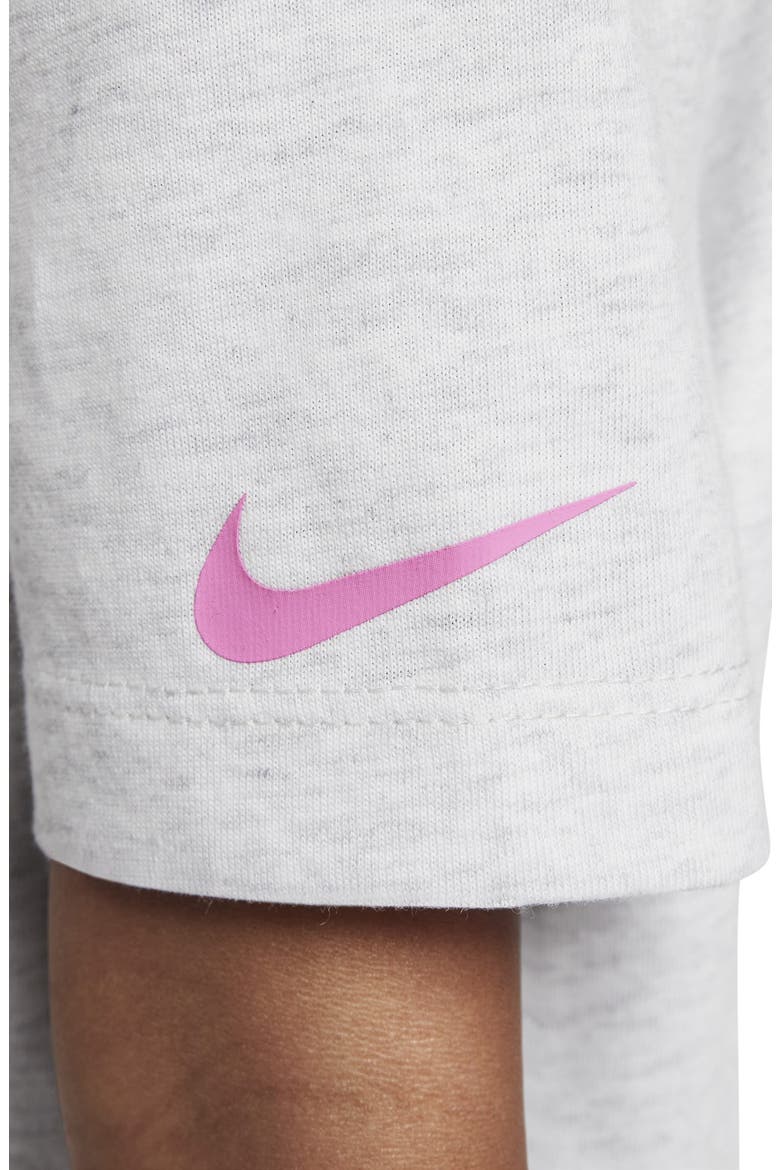 Kids' Game Swoosh Match Boxy Graphic T-Shirt, Alternate, color, BIRCH HEATHER