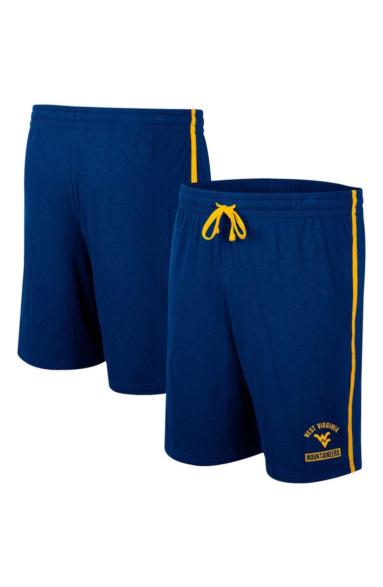 COLOSSEUM Men's Colosseum Navy West Virginia Mountaineers Thunder Slub Shorts, Alternate, color, 