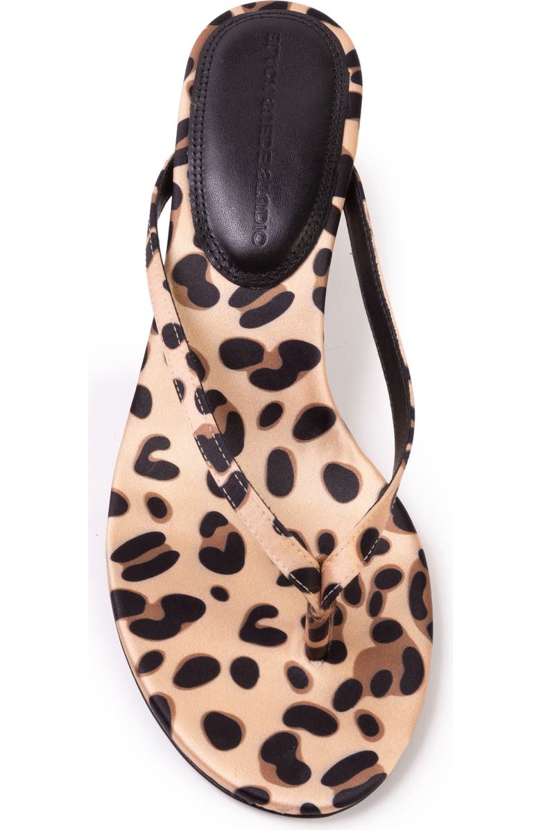 BLACK SUEDE STUDIO Tash 50 Satin Mule, Alternate, color, Cheetah Satin