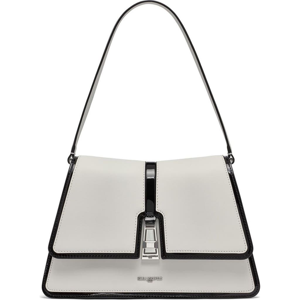 Karl Lagerfeld Paris Mercerie Shoulder In White/black 1