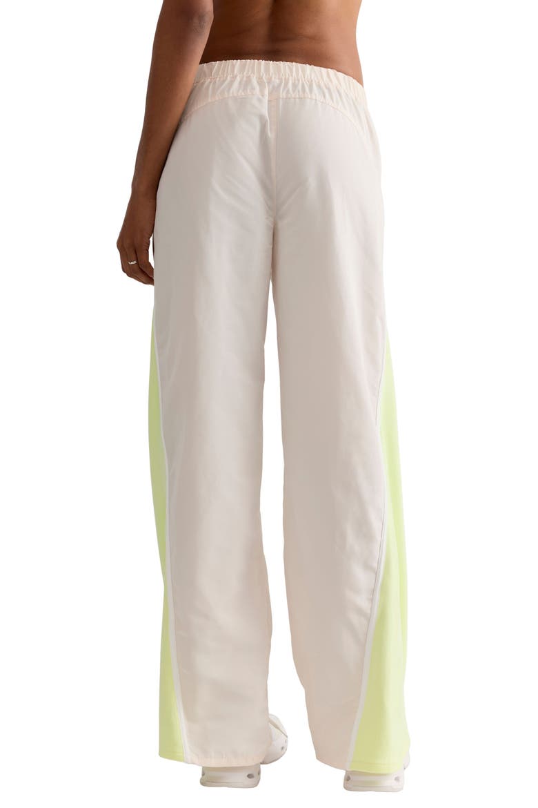 Retro Rider High Waist Straight Leg Performance Pants, Alternate, color, CREAM/ VAPOR LIME
