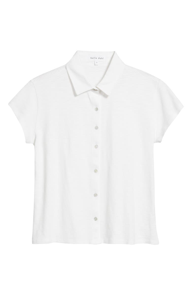 Bella Dahl Cap Sleeve Shirt, Alternate, color, White