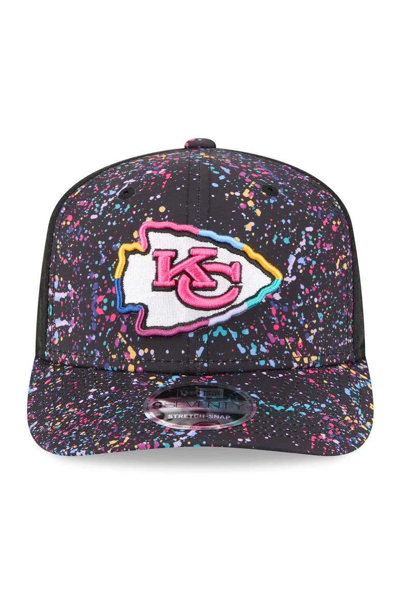 Men's New Era Black Kansas City Chiefs 2025 NFL Crucial Catch 9SEVENTY Adjustable Hat, Alternate, color, Black