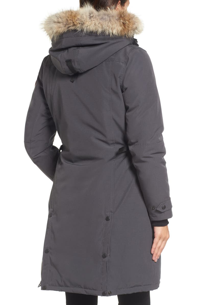 Canada Goose Kensington Slim Fit Down Parka with Genuine Coyote Fur Trim, Alternate, color,