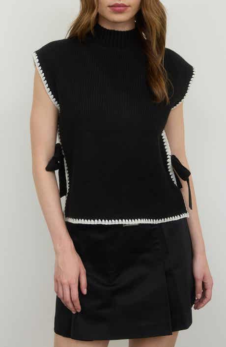 Blu Pepper Side Bow Cap Sleeve Sweater