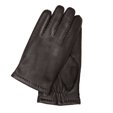 Premium Deer Skin Touchscreen Gloves with Wool Lining