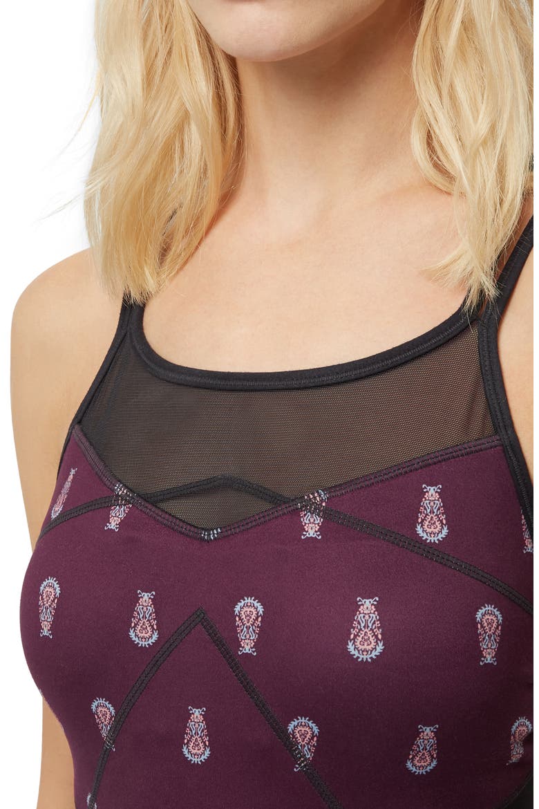 Celestial Reversible Unitard, Alternate, color, DITSY PAISLEY PRINT/ BLACK