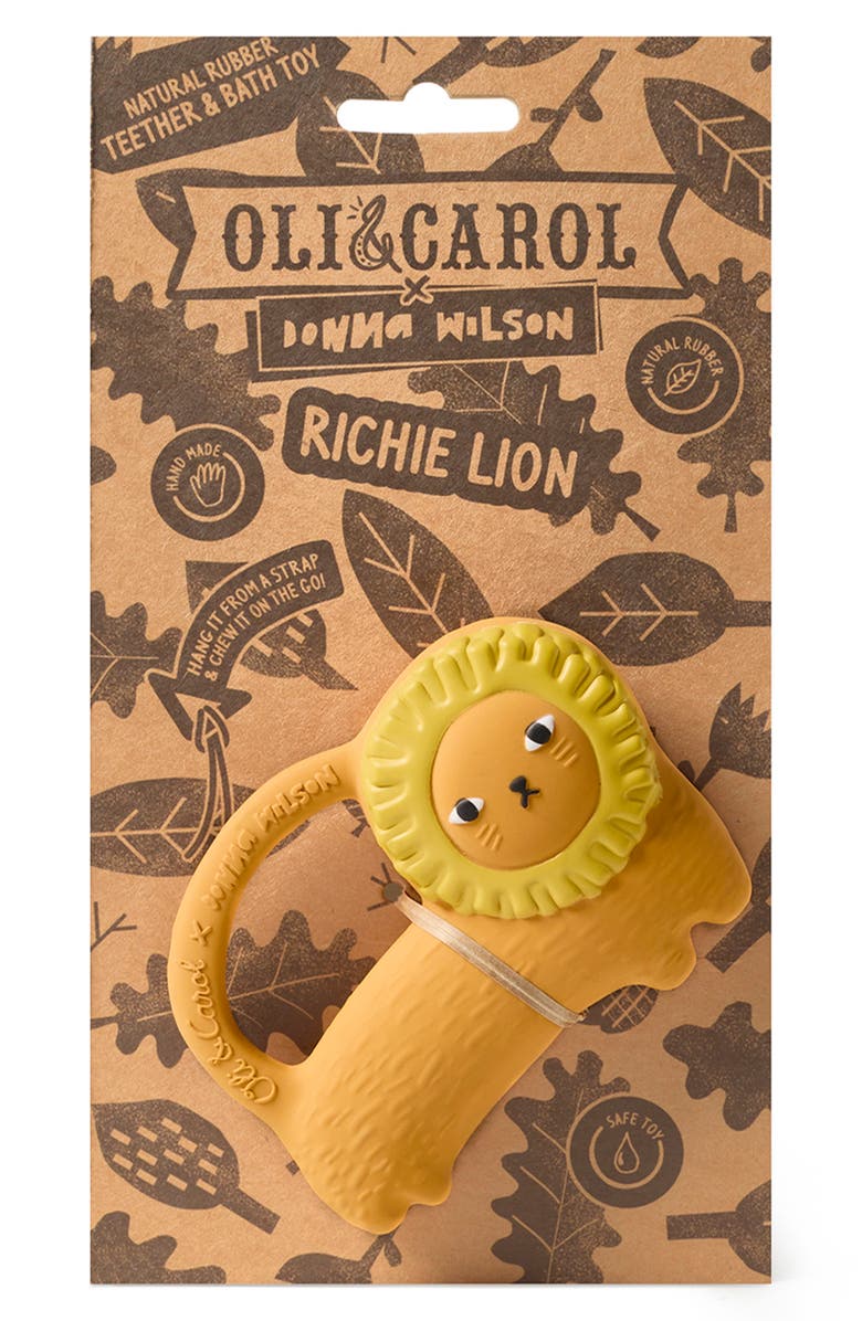 Oli&Carol x Donna Wilson Richie Lion Teething Toy, Alternate, color, 