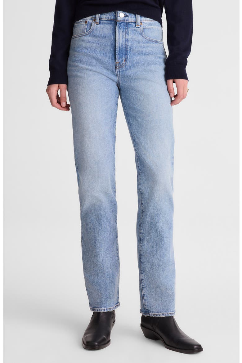 The Longline Straight Jeans, Main, color, RAEBROOK WASH