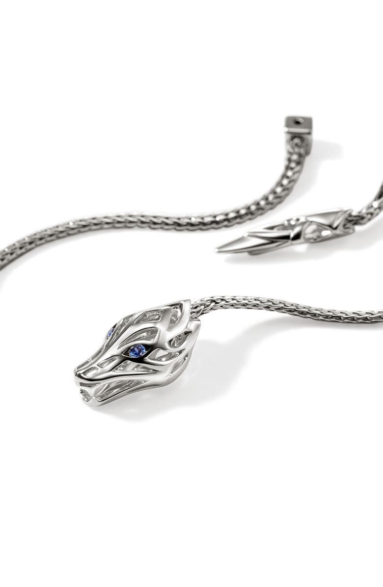 John Hardy Naga Drop Earrings, Alternate, color, Silver