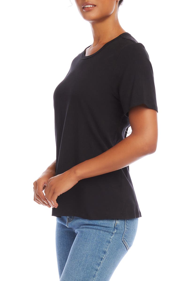 FIFTEEN TWENTY Stretch Cotton T-Shirt, Alternate, color, Black