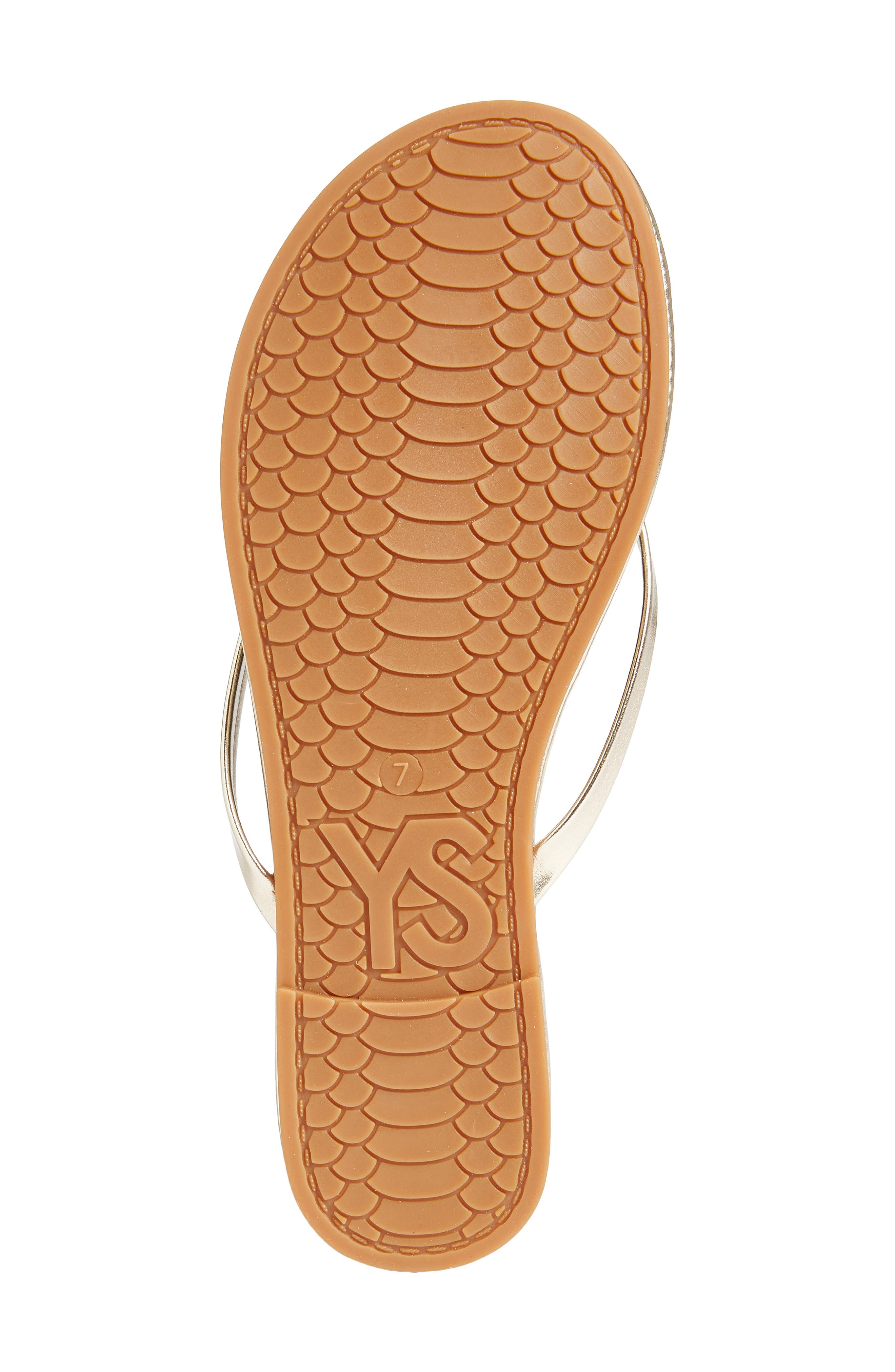 Yosi Samra Rivington Flip Flop, Alternate, color, Gold