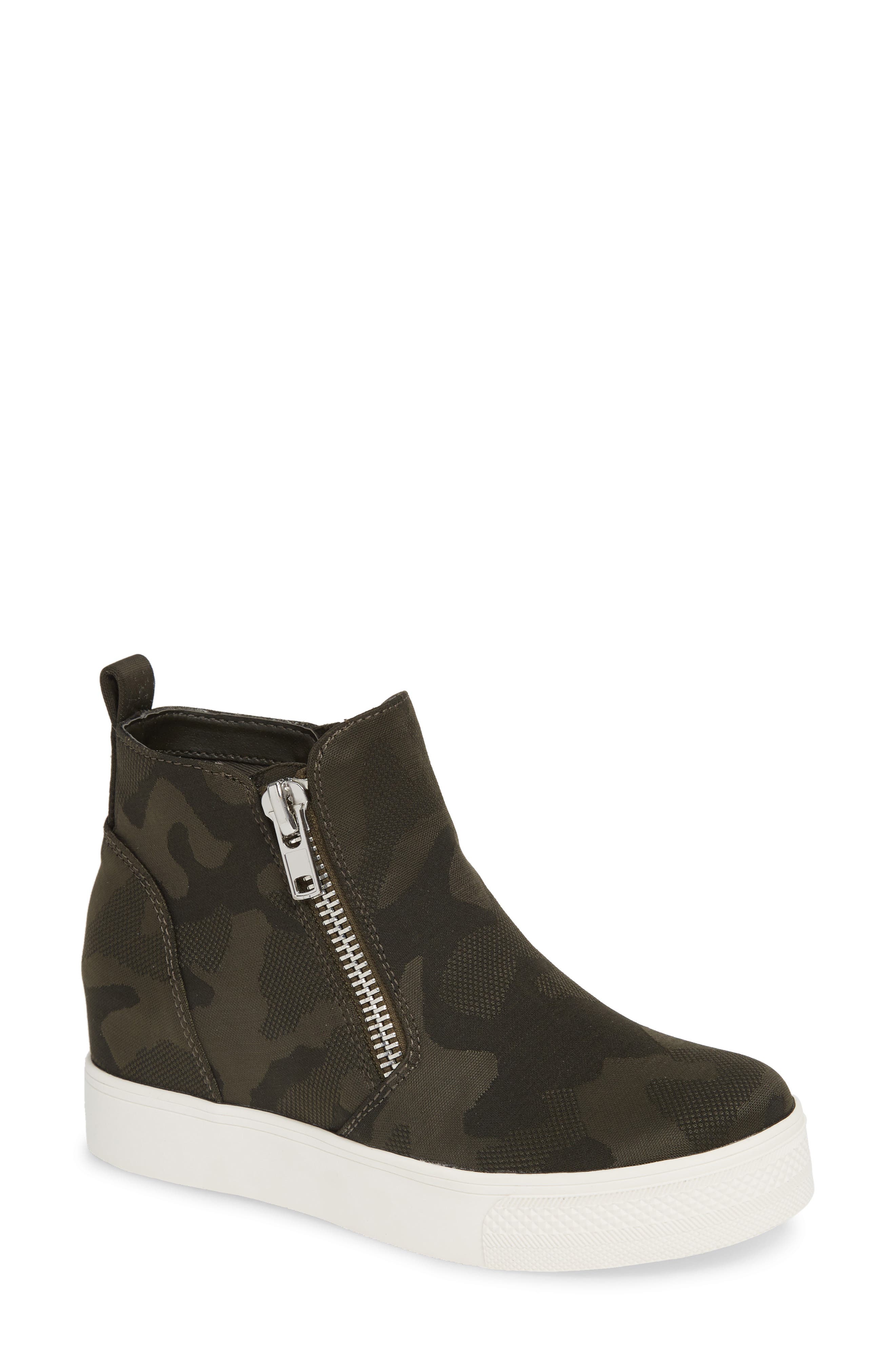 Wedgie High Top Platform Sneaker, Main, color, CAMOUFLAGE