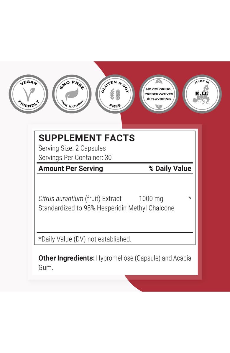 SuperSmart Hesperidin Methyl Chalcone, Alternate, color, NO COLOR