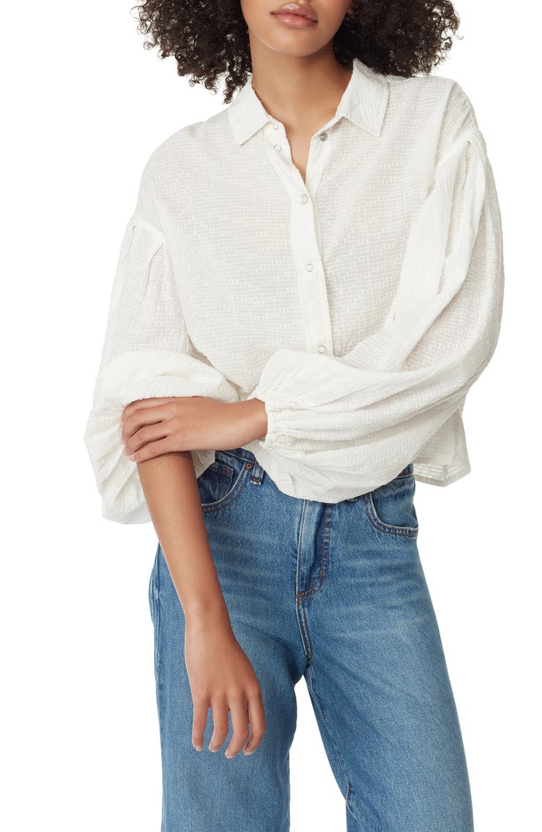 Circus NY by Sam Edelman Willow Woven Snap-Up Shirt, Main, color,