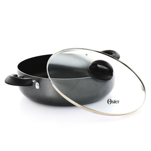 Oster Clairborne 6 Quart Nonstick Aluminum Everyday Pan In Grey In Gray