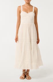 Ever New Brianna Lace Trim Cotton Sundress