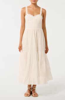 Ever New Brianna Lace Trim Cotton Sundress