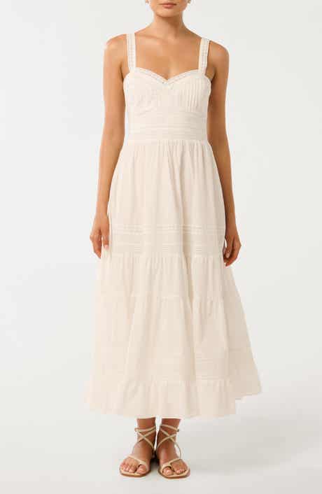 Ever New Brianna Lace Trim Cotton Sundress