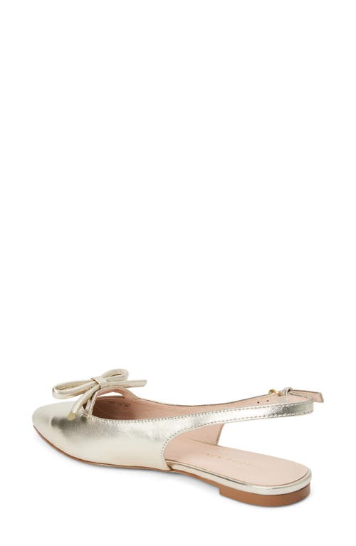 Jack Rogers Lennox Slingback Pointed Toe Flat In Silver