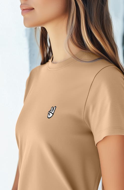 Dalix Womens Peace Sign Jersey Relaxed Tee