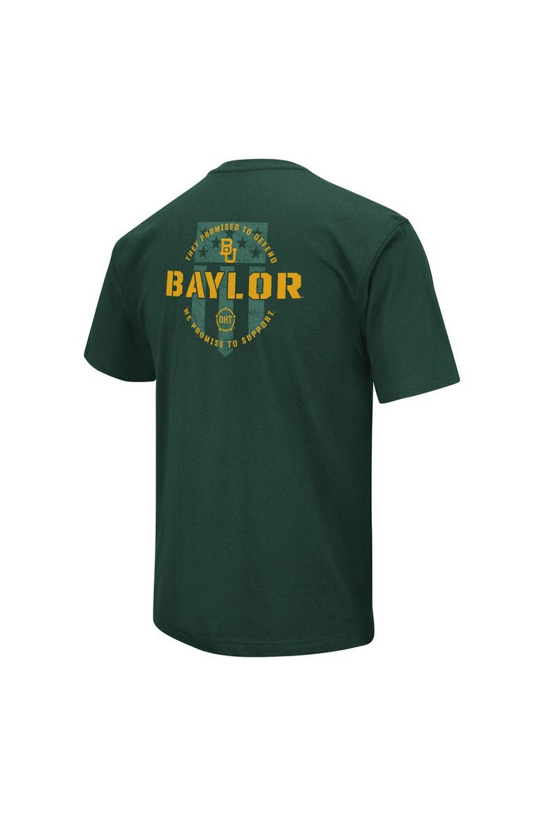 Men's Colosseum Green Baylor Bears OHT Military Appreciation T-Shirt, Alternate, color, Green