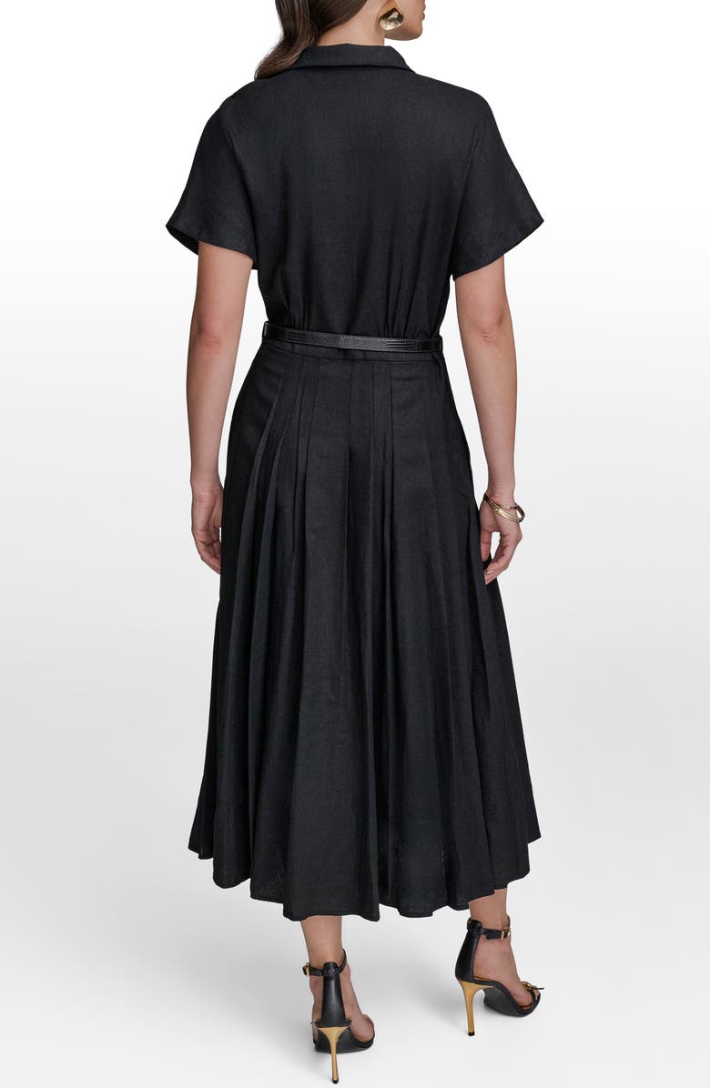 Donna Karan New York Belted Maxi Shirtdress, Alternate, color, 