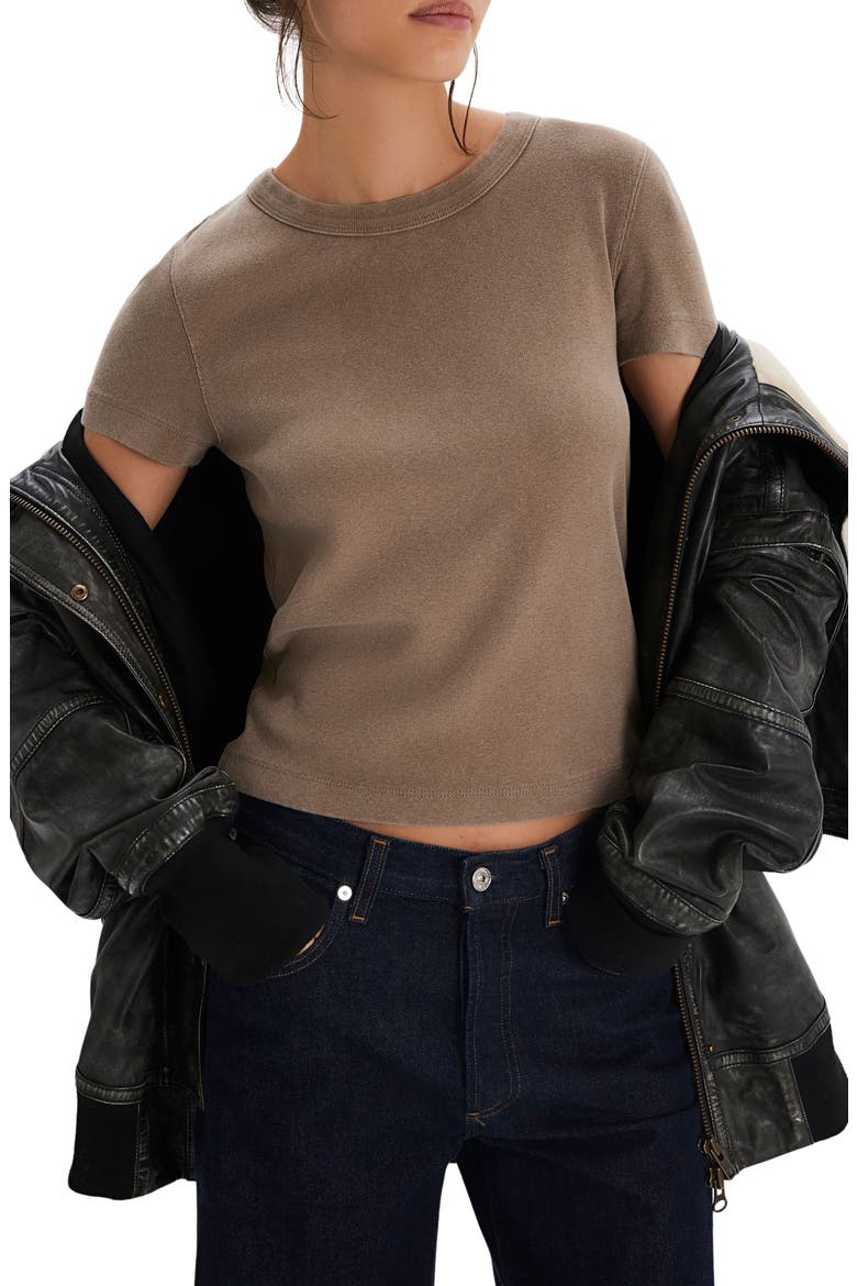 We The Free Atlas Crop T-Shirt, Main, color, DUTCH COCOA