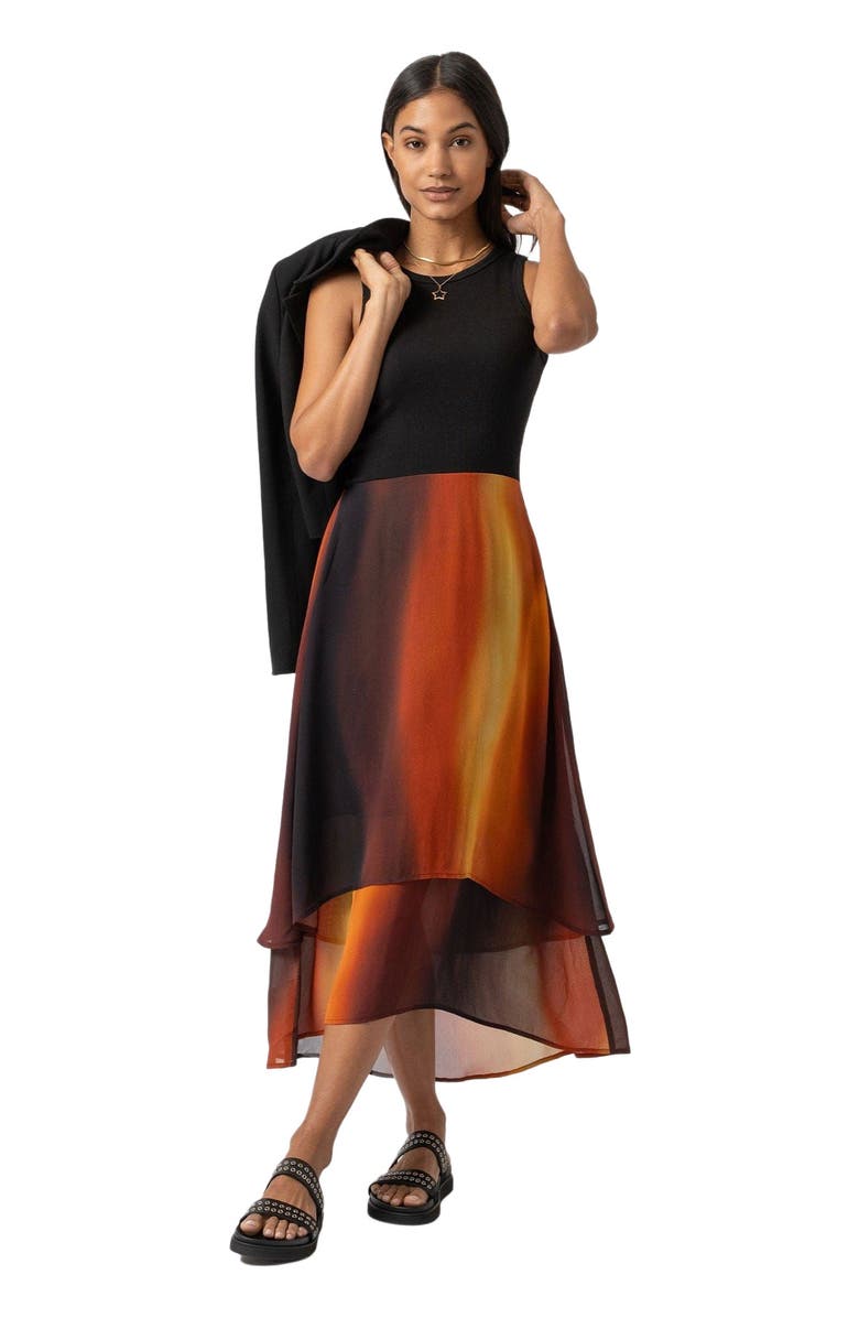 Saint + Sofia Ester Quarter Zip Knit, Alternate, color, Brown