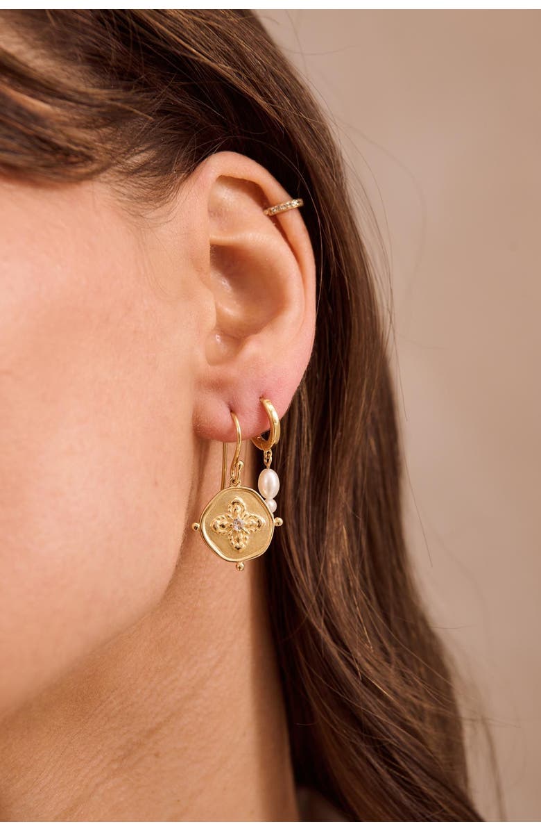 Murkani Sahara Small Earrings, Alternate, color, Yellow Gold