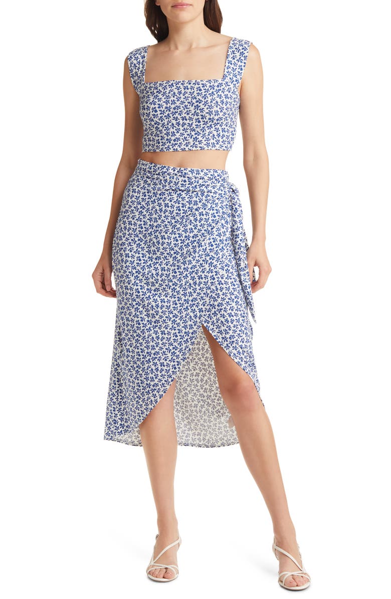Reformation Rika Two-Piece Floral Print Dress, Main, color, 
