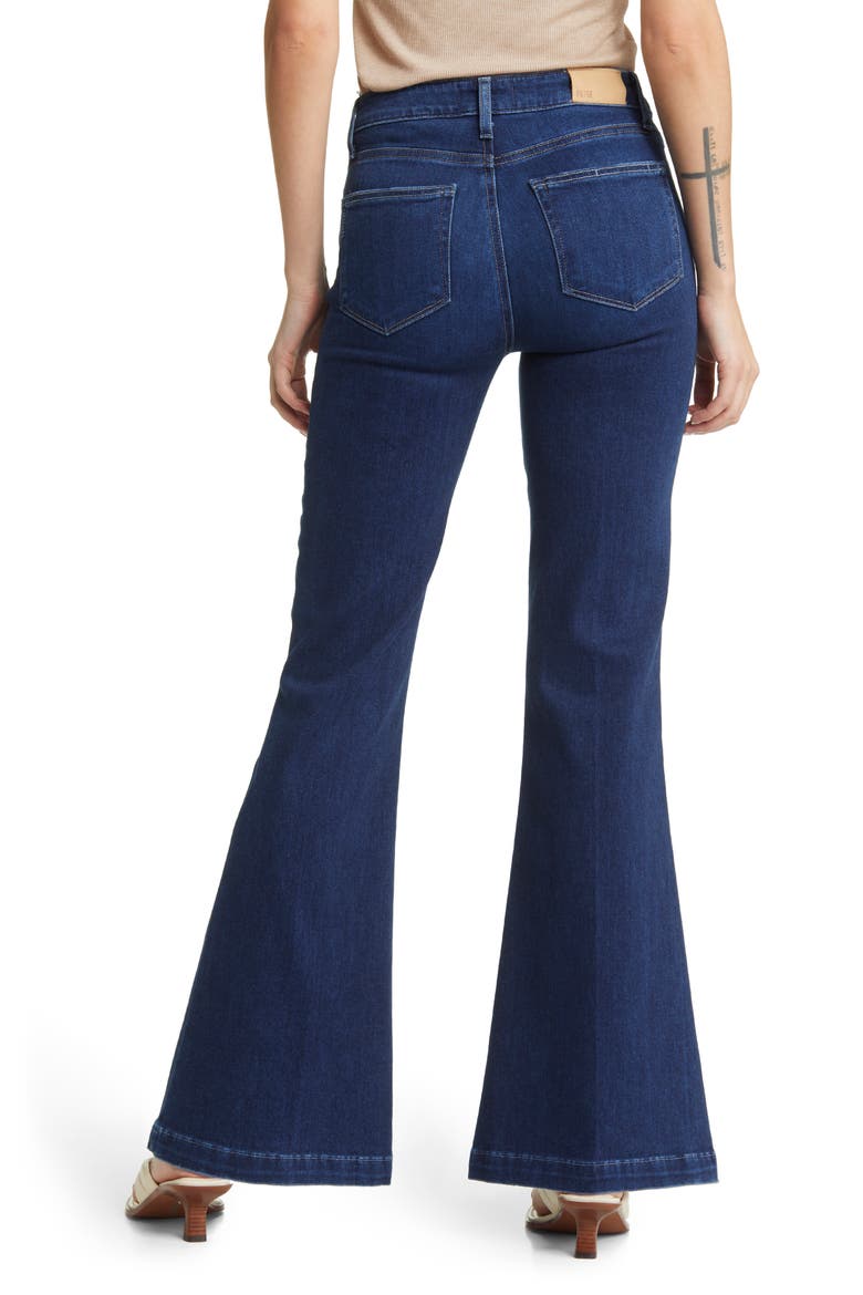 Genevieve High Waist Flare Jeans, Alternate, color, BEAMING MOON DISTRESSED