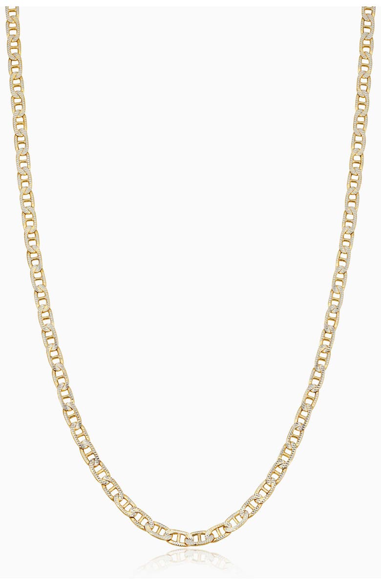 Oradina 14K Gold Mystic Mariner Pavé Necklace, Main, color, Yellow Gold