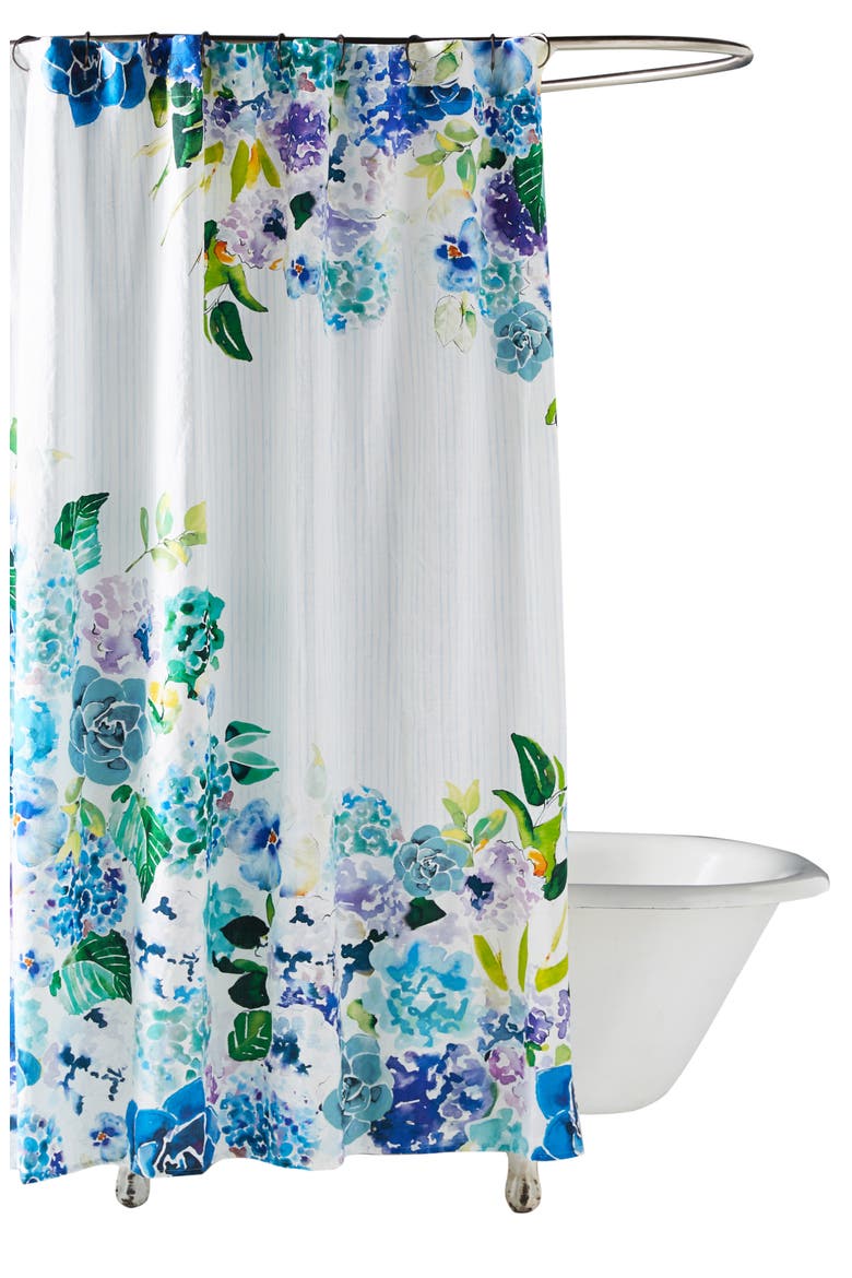 Anthropologie Sarah Hackinson Shower Curtain, Alternate, color, BLUE
