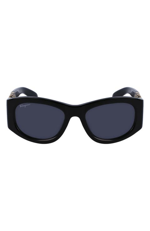 53mm Oval Sunglasses