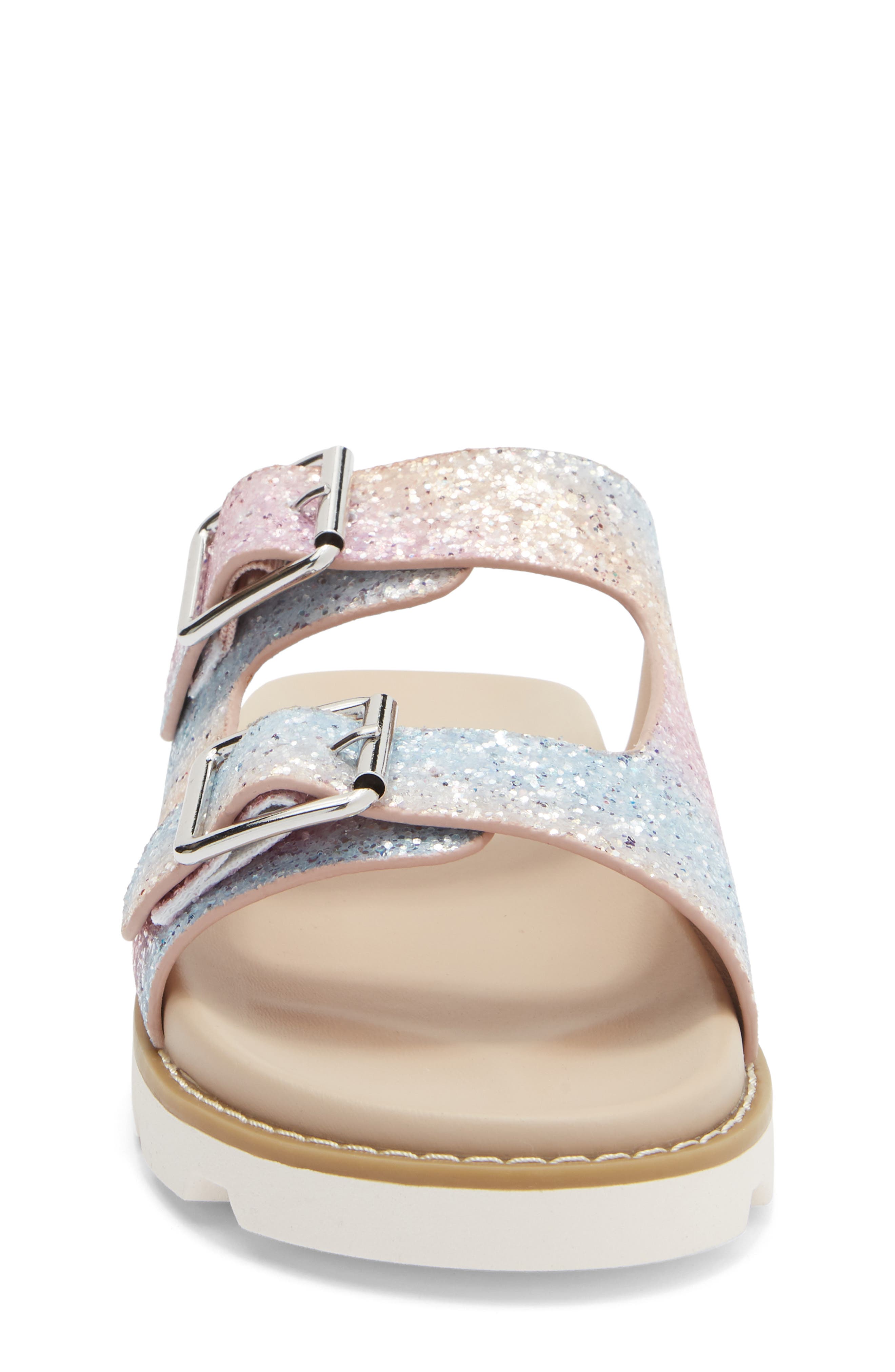 Harper Canyon Kids' Norra Glitter Slide Sandal, Alternate, color, 