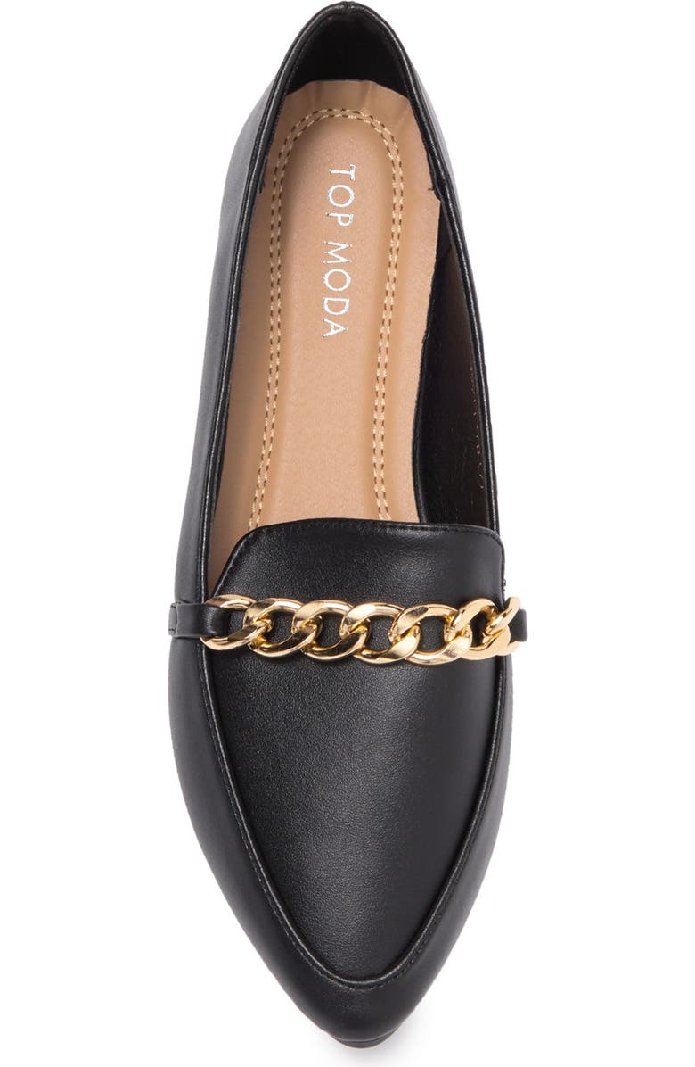 TOP GUY SHOES Scott Metal Bit Pointed Toe Loafer, Alternate, color,