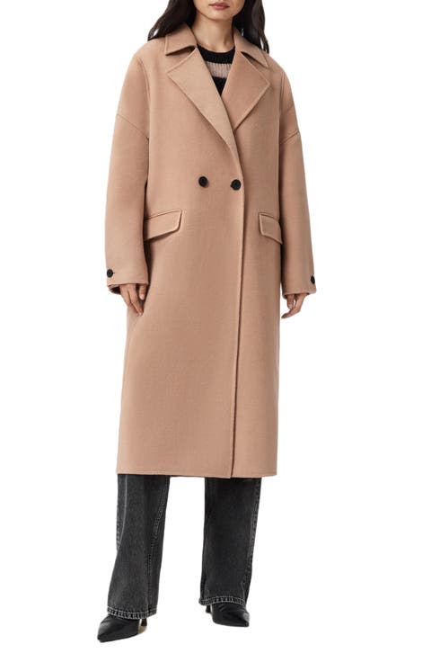 Sellma Double Breasted Wool Blend Coat