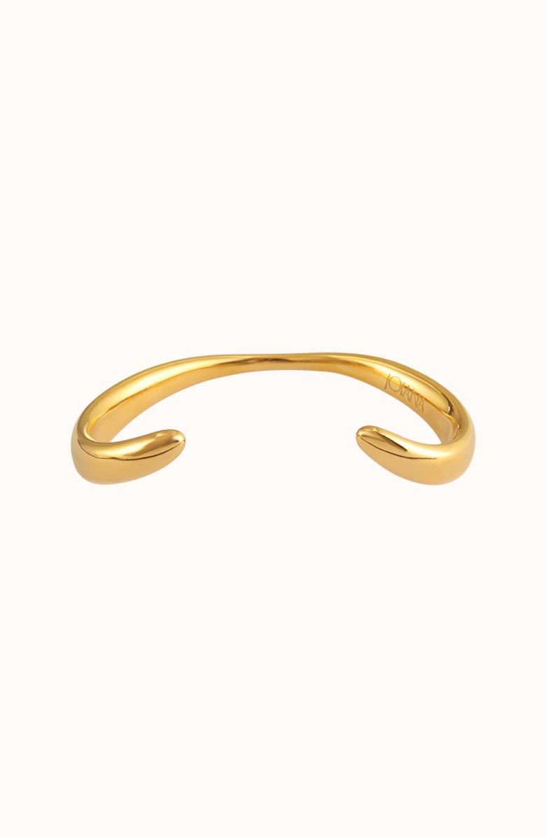 Joiana Jewelry Curved Cuff Bracelet, Alternate, color, Gold