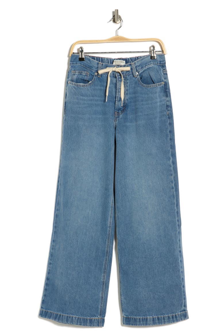 Drawstring Wide Leg Jeans, Alternate, color, TWO BRIDGES