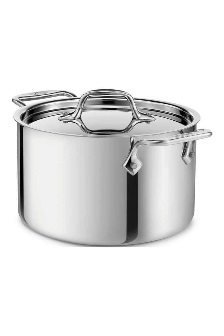 4-Quart Casserole with Lid, Main, color, STAINLESS STEEL