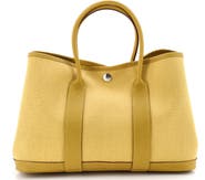 Pre-Owned Hermes Garden Party Tote Toile and Leather 30