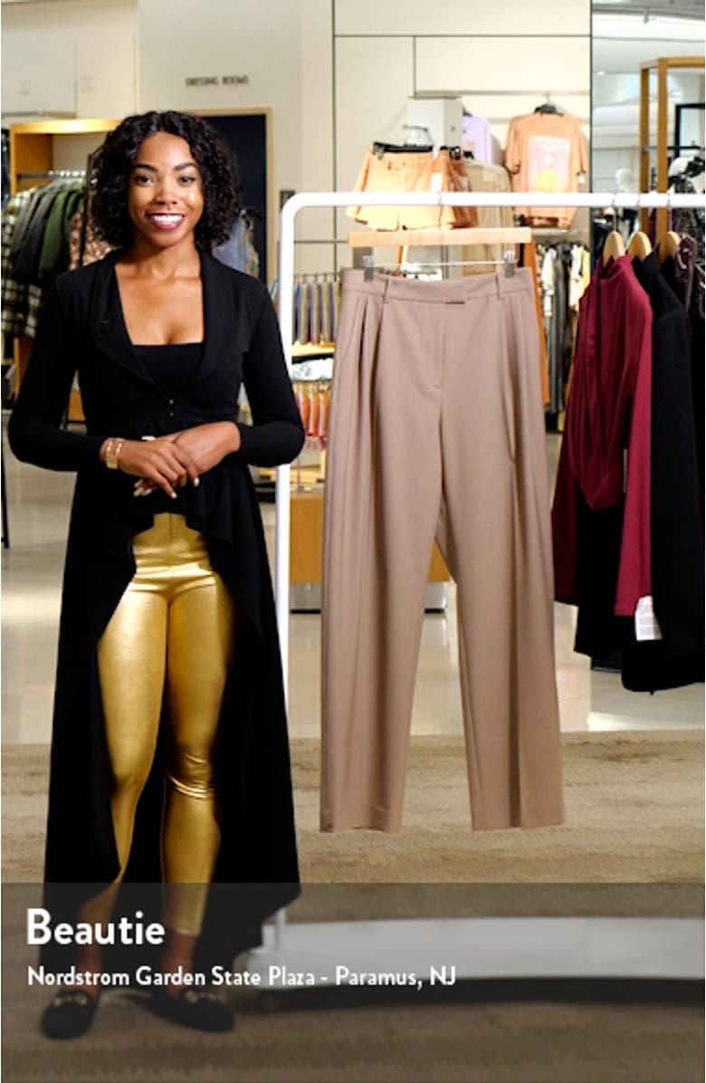 Wide Leg Wool Blend Pants, sales video thumbnail