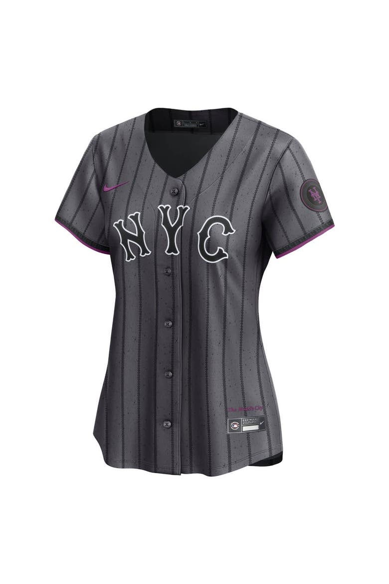 Women's Nike Francisco Lindor Gray New York Mets City Connect Limited Jersey, Alternate, color, Gray