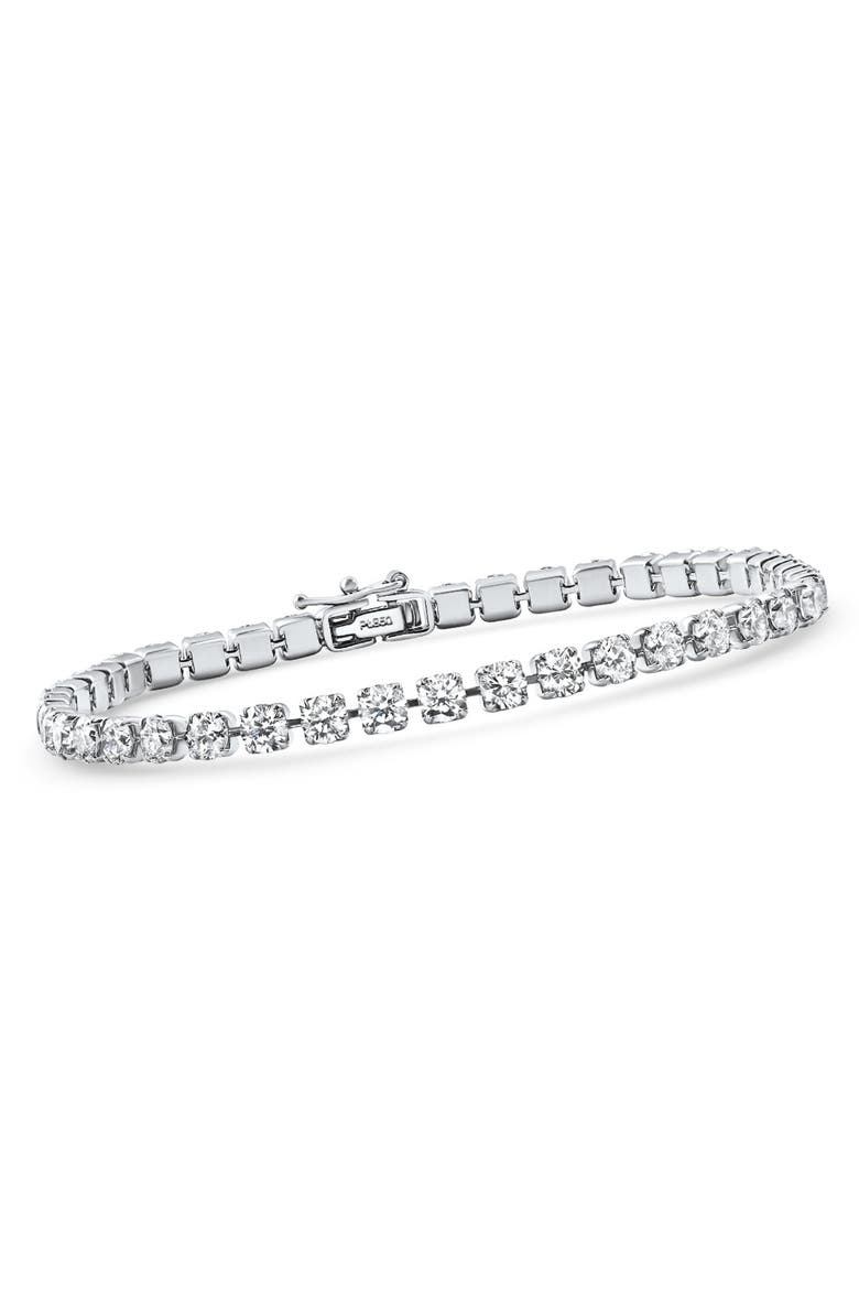 Platinum 6Ct Diamond Tennis Bracelet 7" Lab Grown, Alternate, color, Platinum