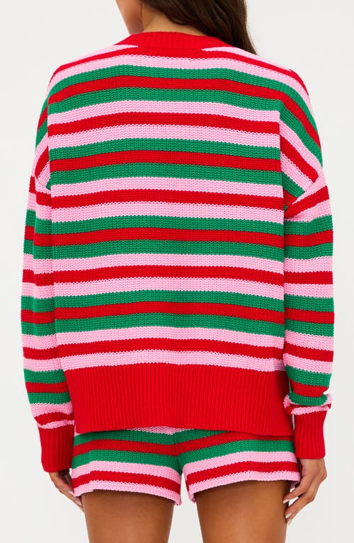 Beach Riot Callie Cotton Sweater In Multi