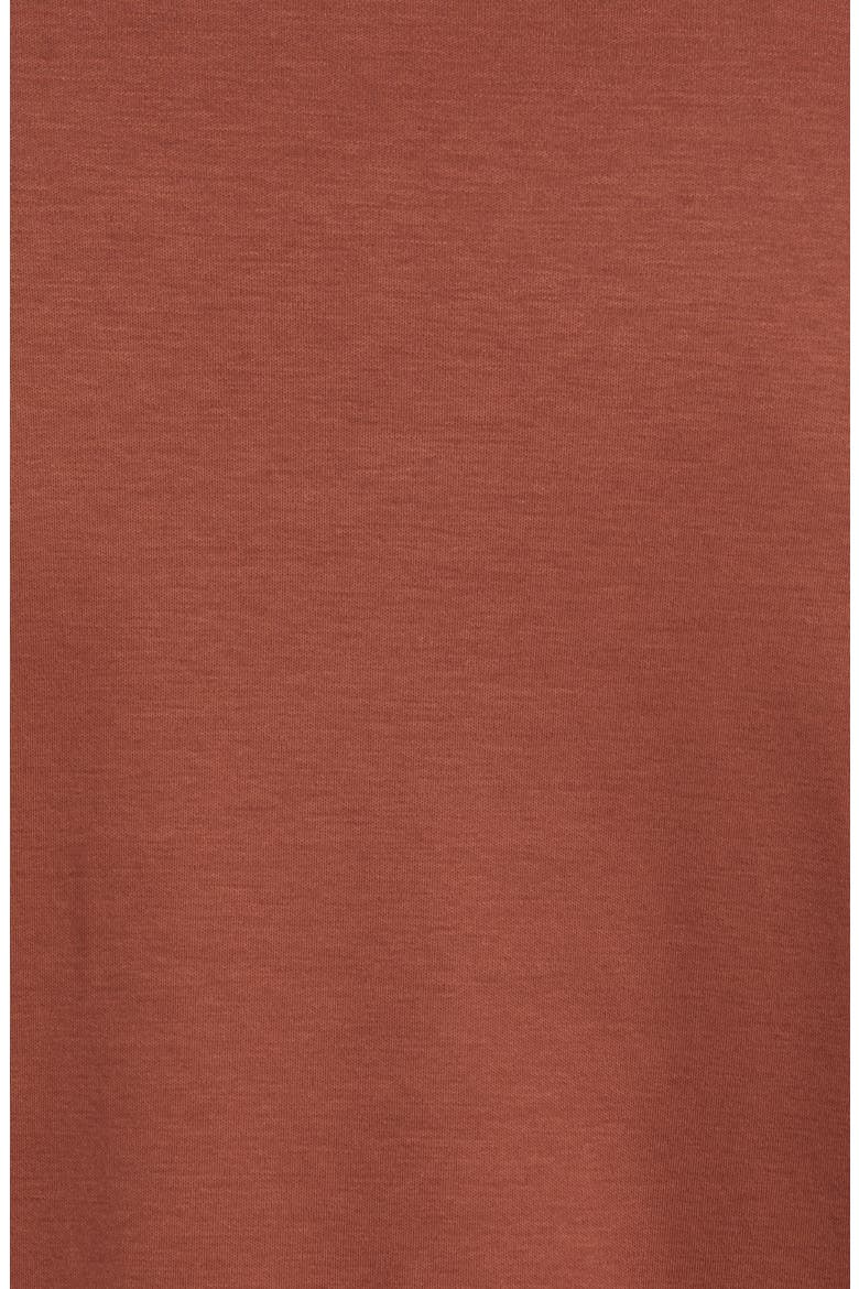 Georgia Long Sleeve V-Neck T-Shirt, Alternate, color, RUST